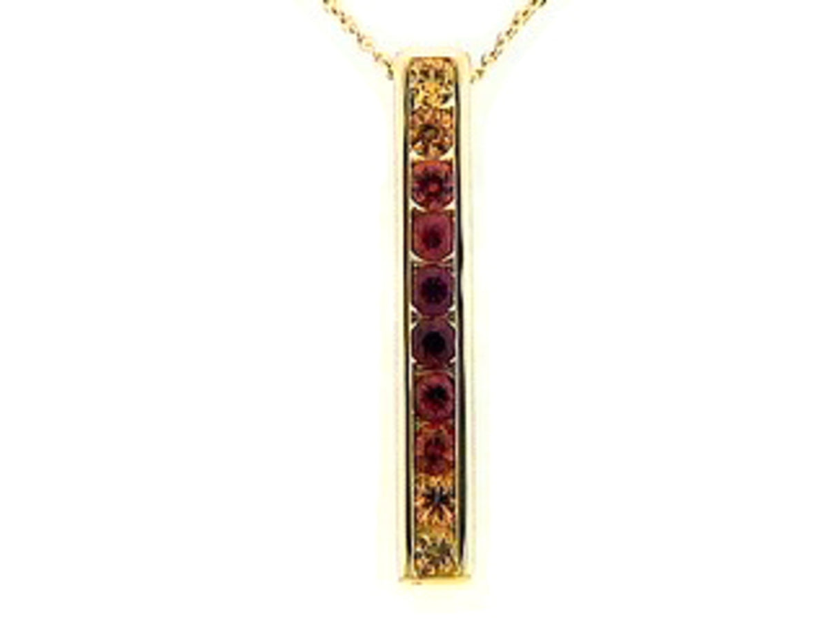 ORANGE SAPPHIRE PENDANT