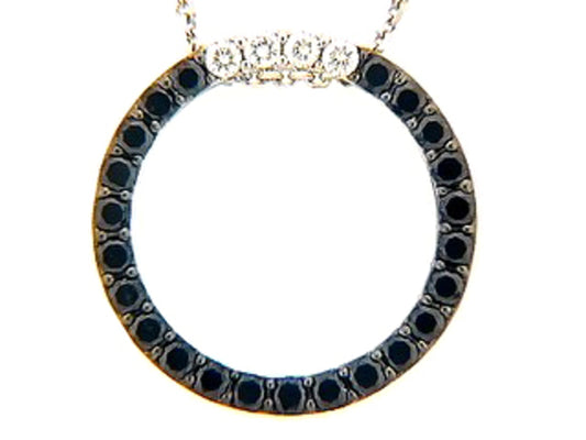 BLACK & WHITE DIAMOND PEND