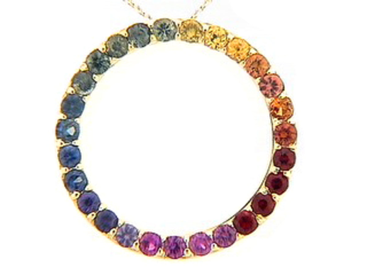 RAINBOW SAPPHIRE PENDANT