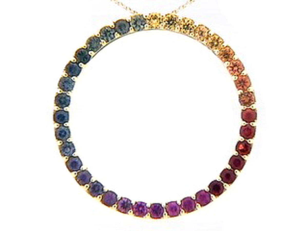 RAINBOW SAPPHIRE PENDANT