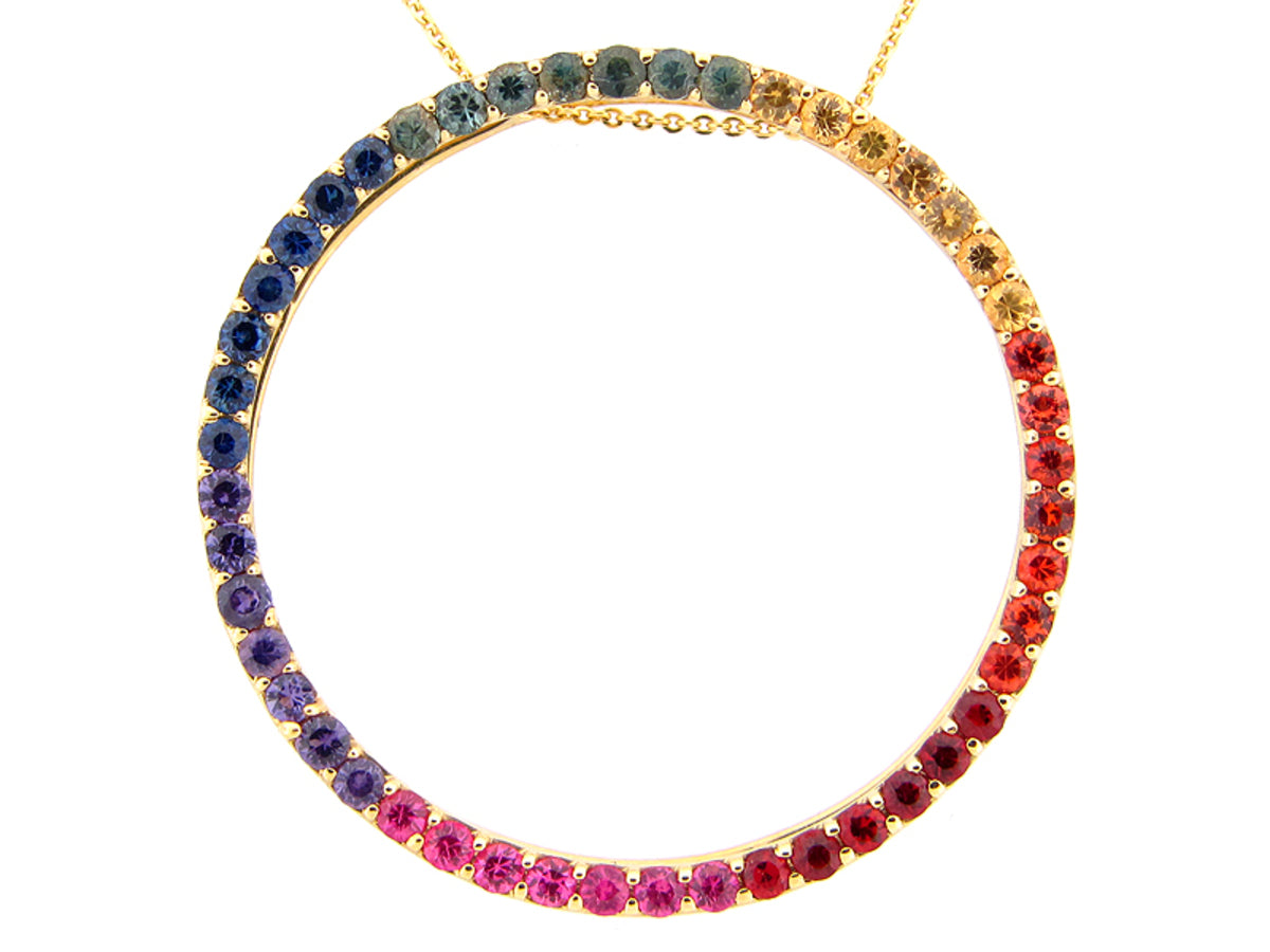 RAINBOW SAPPHIRE PENDANT