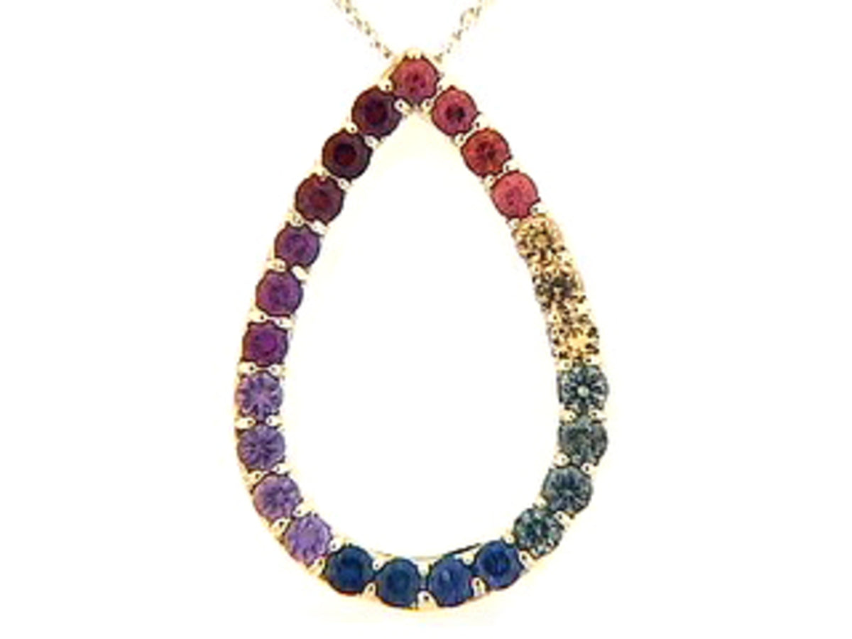 RAINBOW SAPPHIRE PENDANT