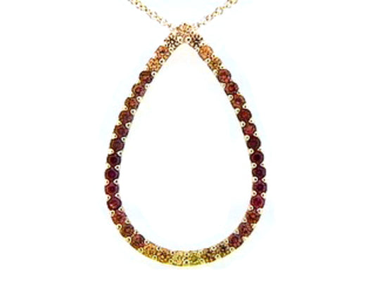 ORANGE SAPPHIRE PENDANT