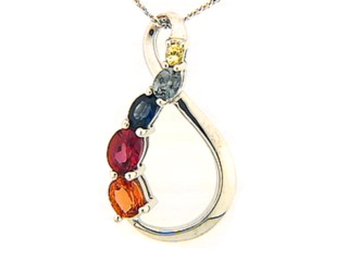RAINBOW SAPPHIRE PENDANT