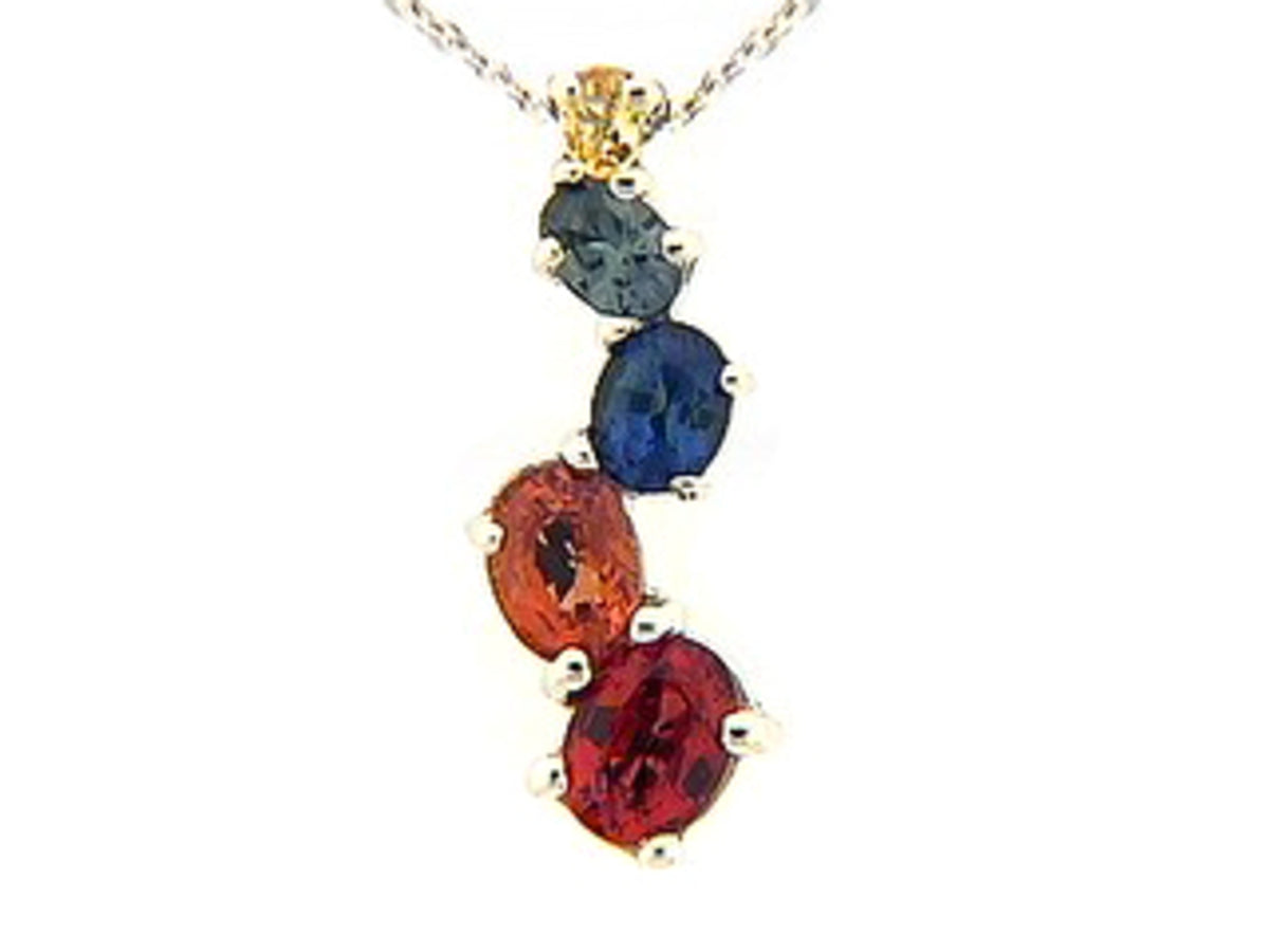 RAINBOW SAPPHIRE PENDANT