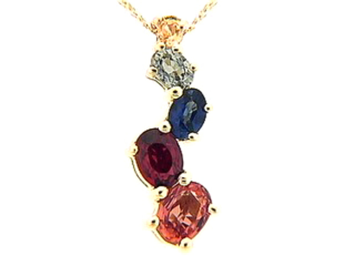 RAINBOW SAPPHIRE PENDANT