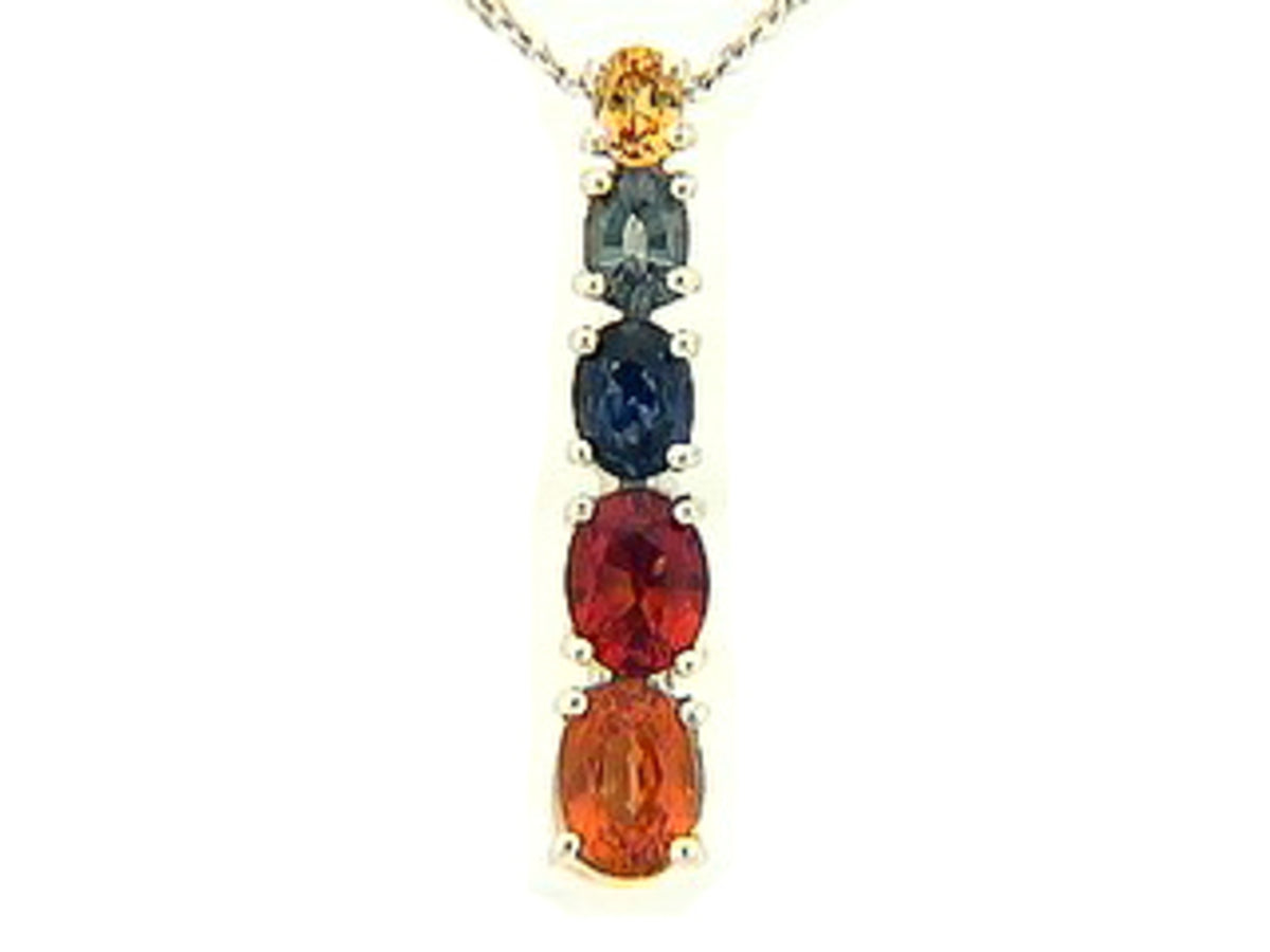 RAINBOW SAPPHIRE PENDANT