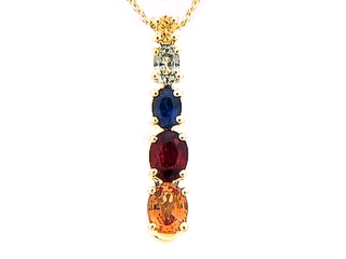 RAINBOW SAPPHIRE PENDANT
