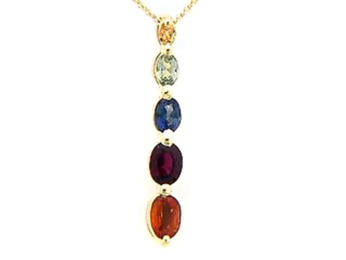 RAINBOW SAPPHIRE PENDANT