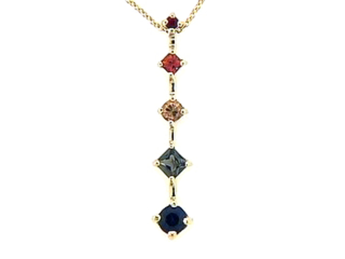 RAINBOW SAPPHIRE PENDANT