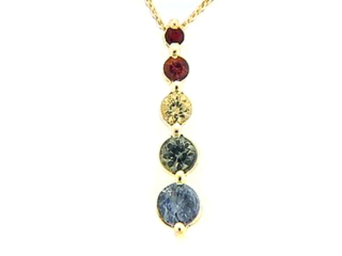 RAINBOW SAPPHIRE PENDANT