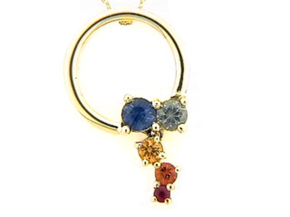 RAINBOW SAPPHIRE PENDANT