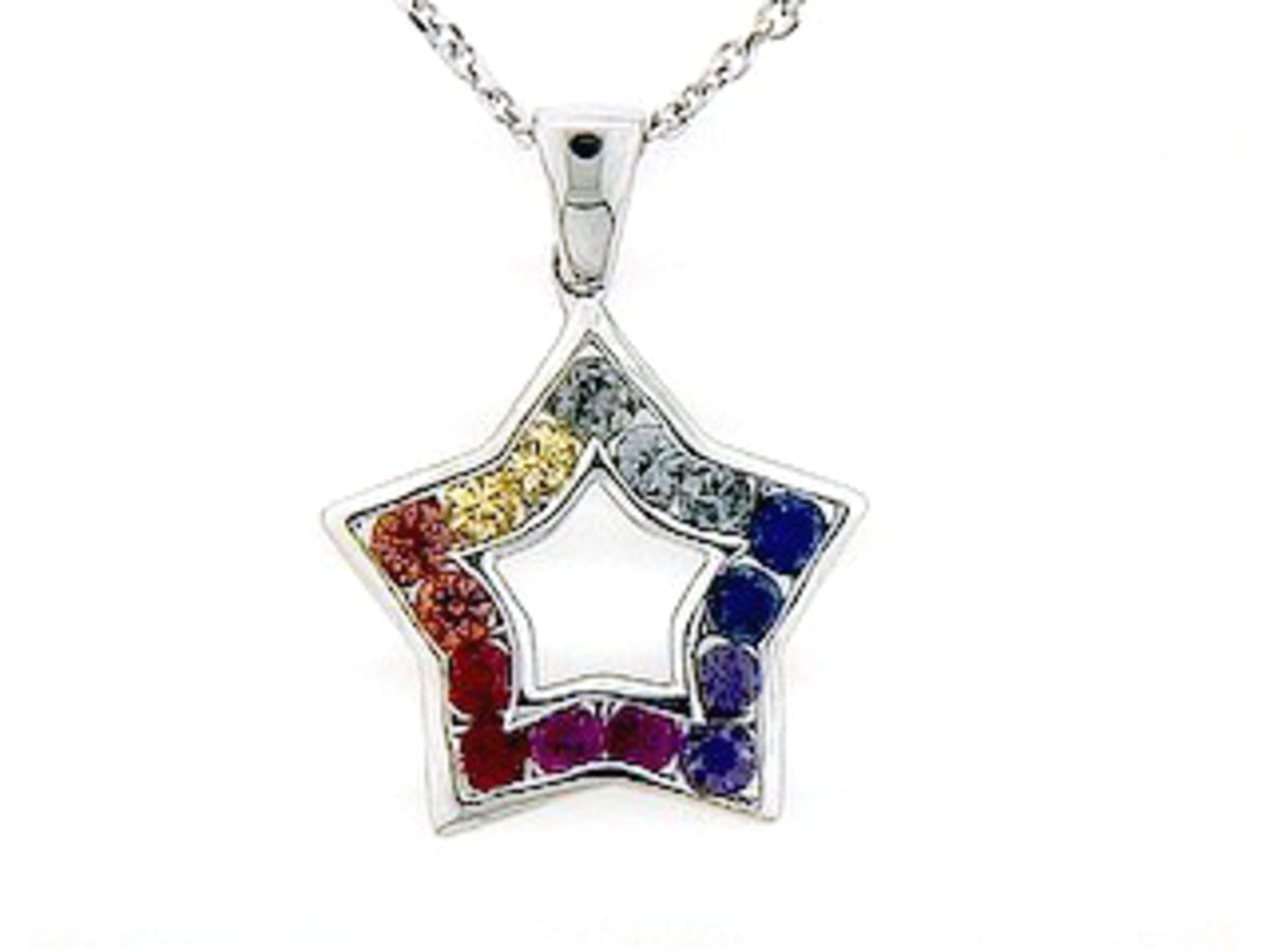 RAINBOW SAPPHIRE PENDANT