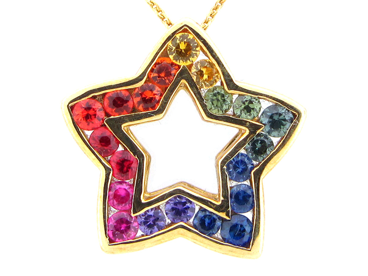RAINBOW SAPPHIRE PENDANT