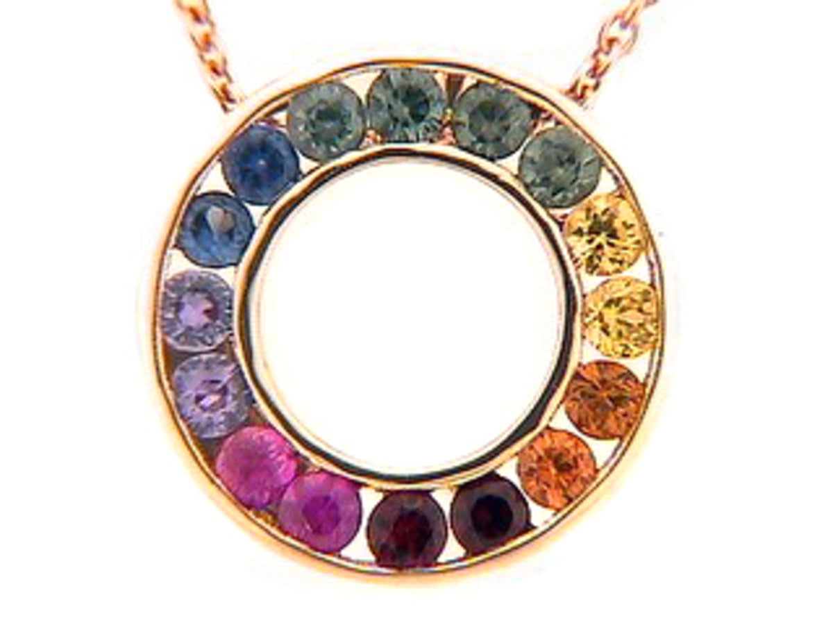 RAINBOW SAPPHIRE PENDANT