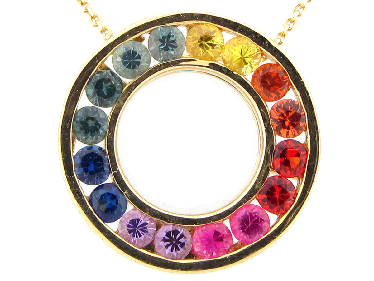 RAINBOW SAPPHIRE PENDANT