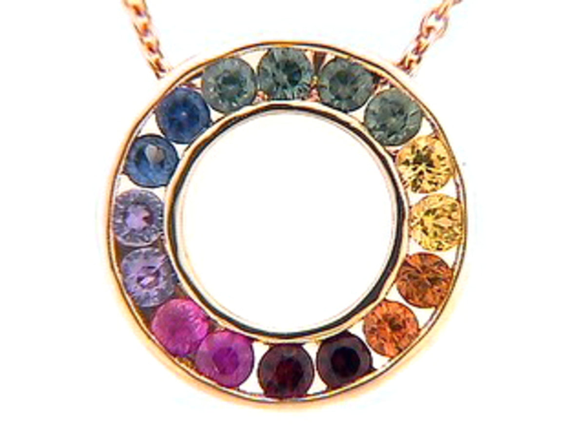 RAINBOW SAPPHIRE PENDANT