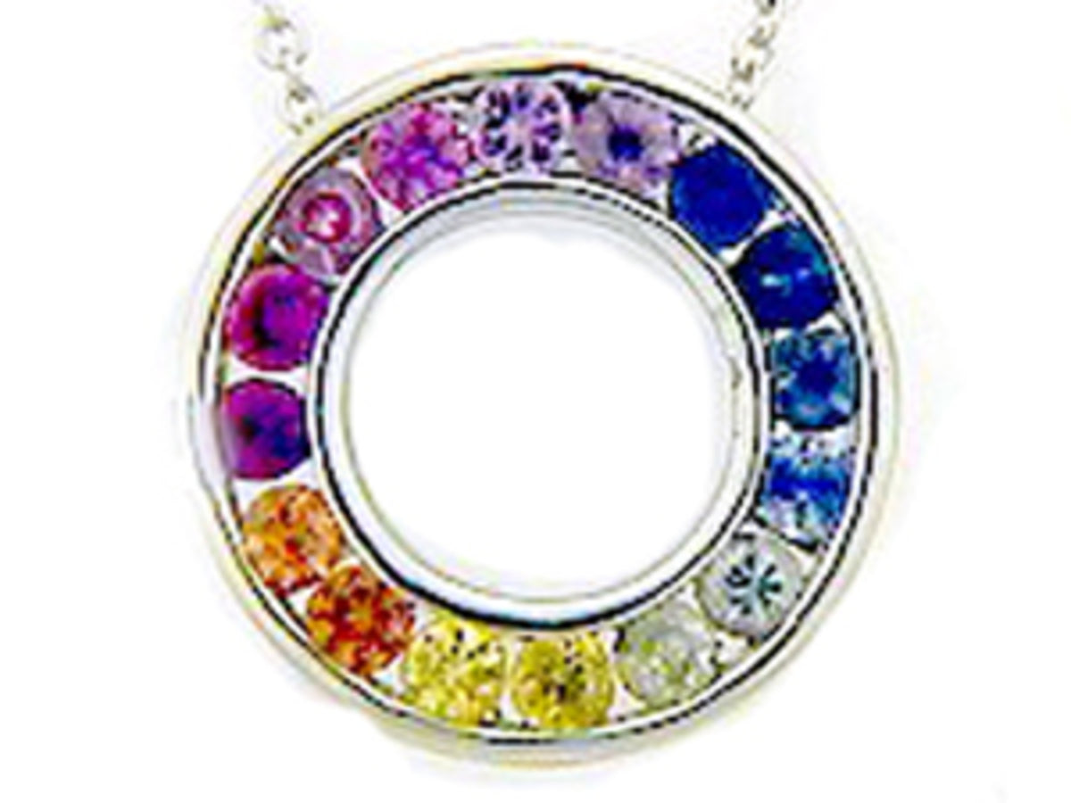 RAINBOW SAPPHIRE PENDANT