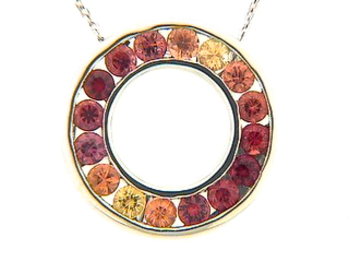 ORANGE SAPPHIRE PENDANT