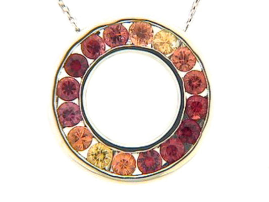 ORANGE SAPPHIRE PENDANT