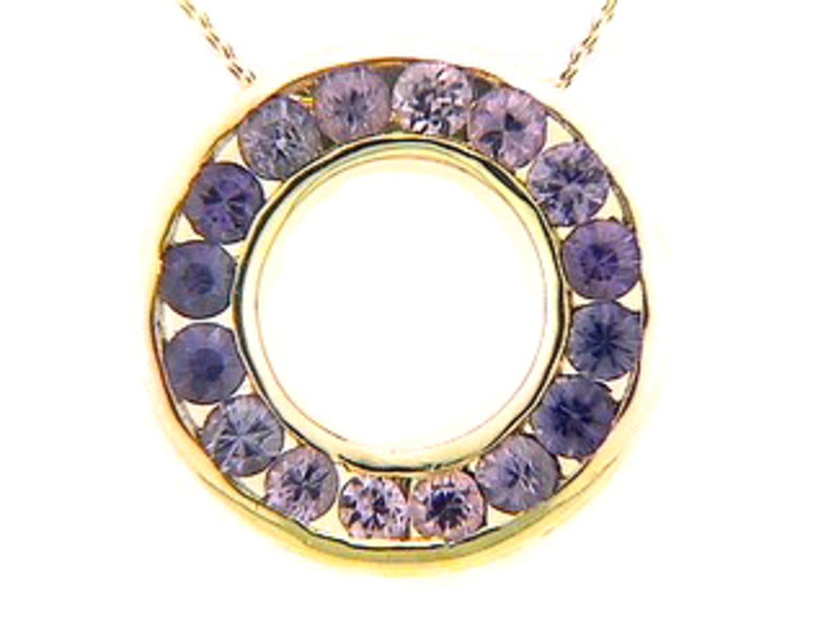 PURPLE SAPPHIRE PENDANT