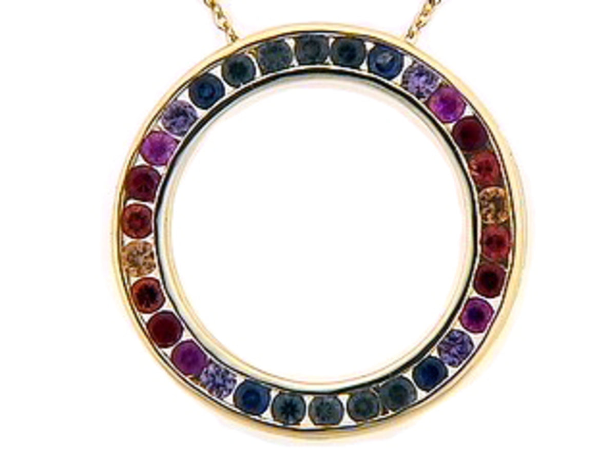 RAINBOW SAPPHIRE PENDANT