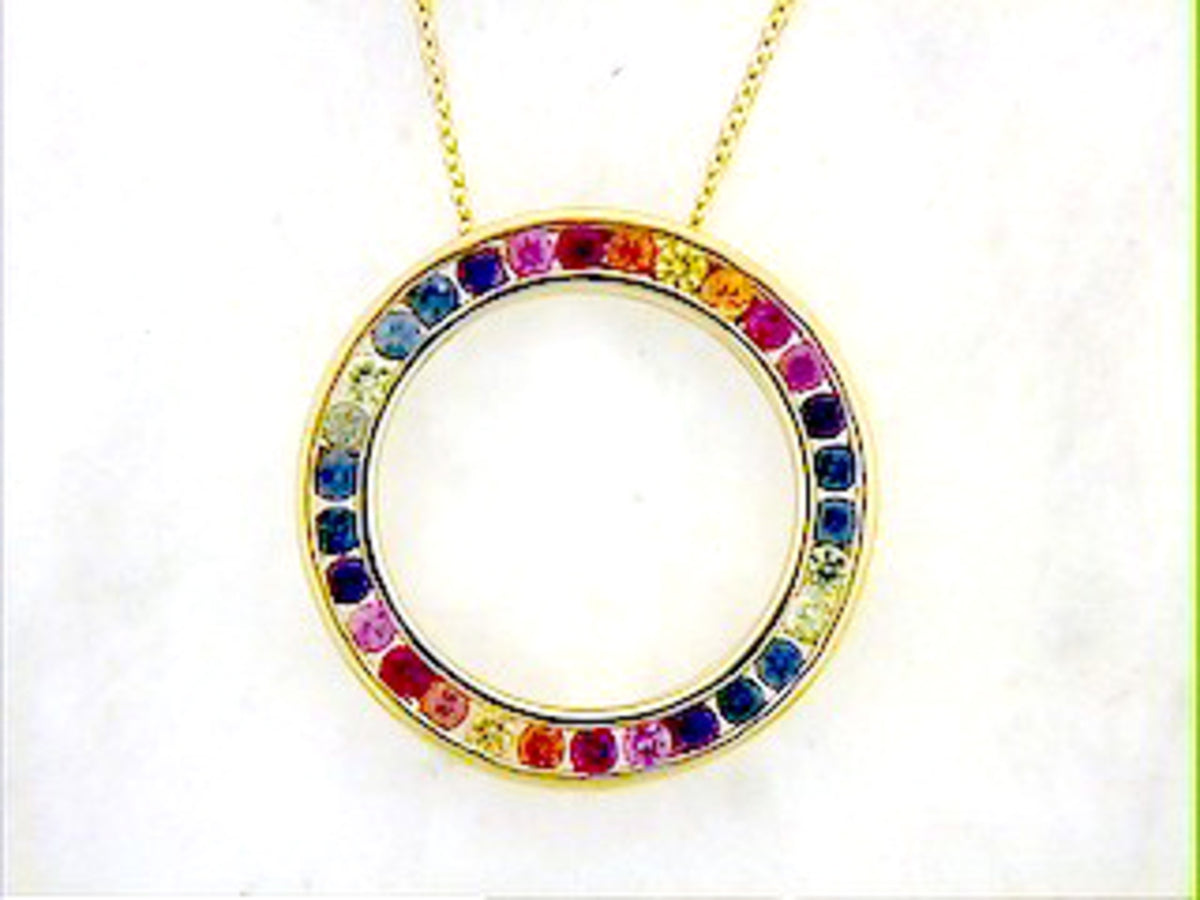 RAINBOW SAPPHIRE PENDANT