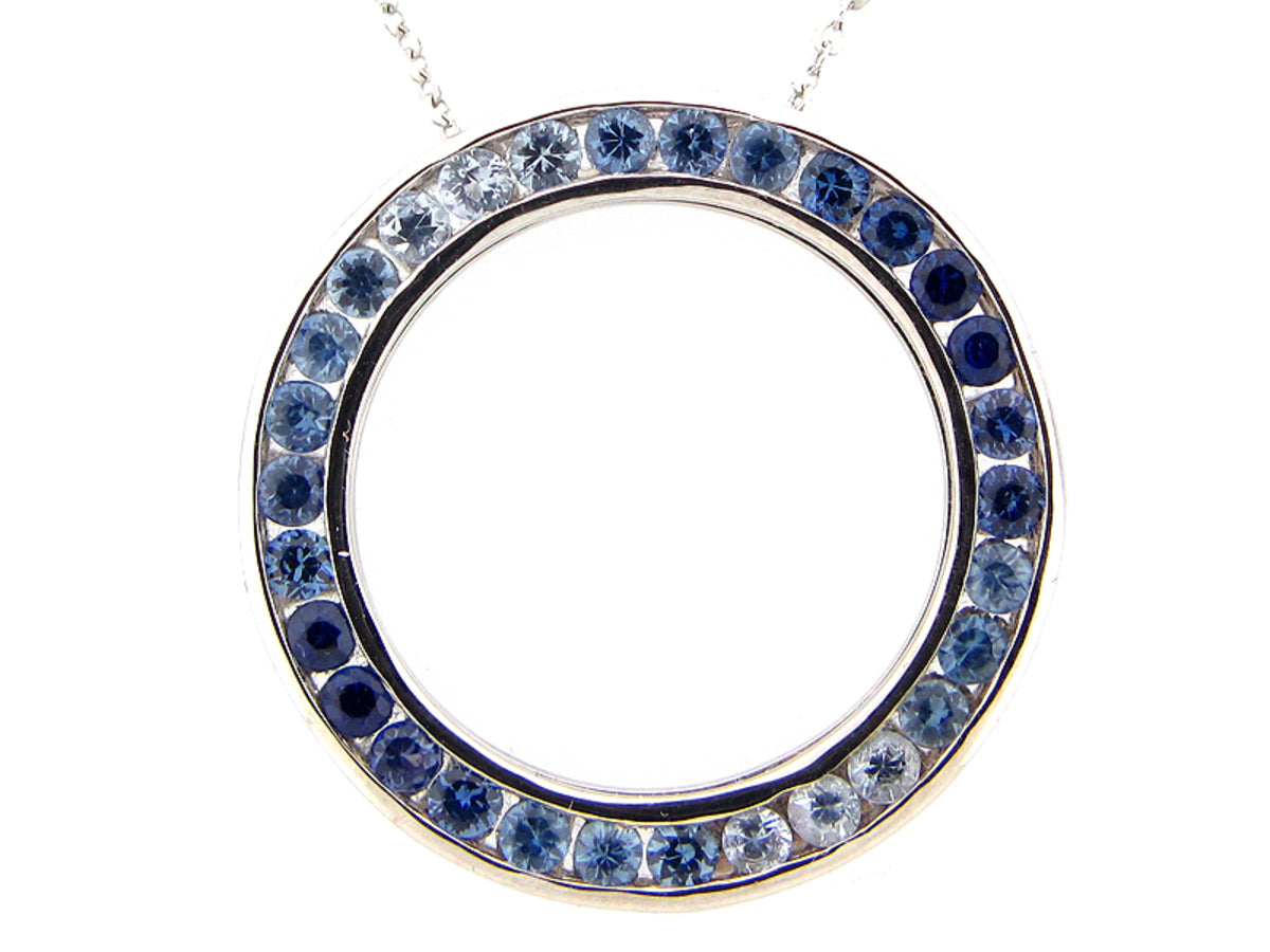 SAPPHIRE PENDANT, 14KW (H)