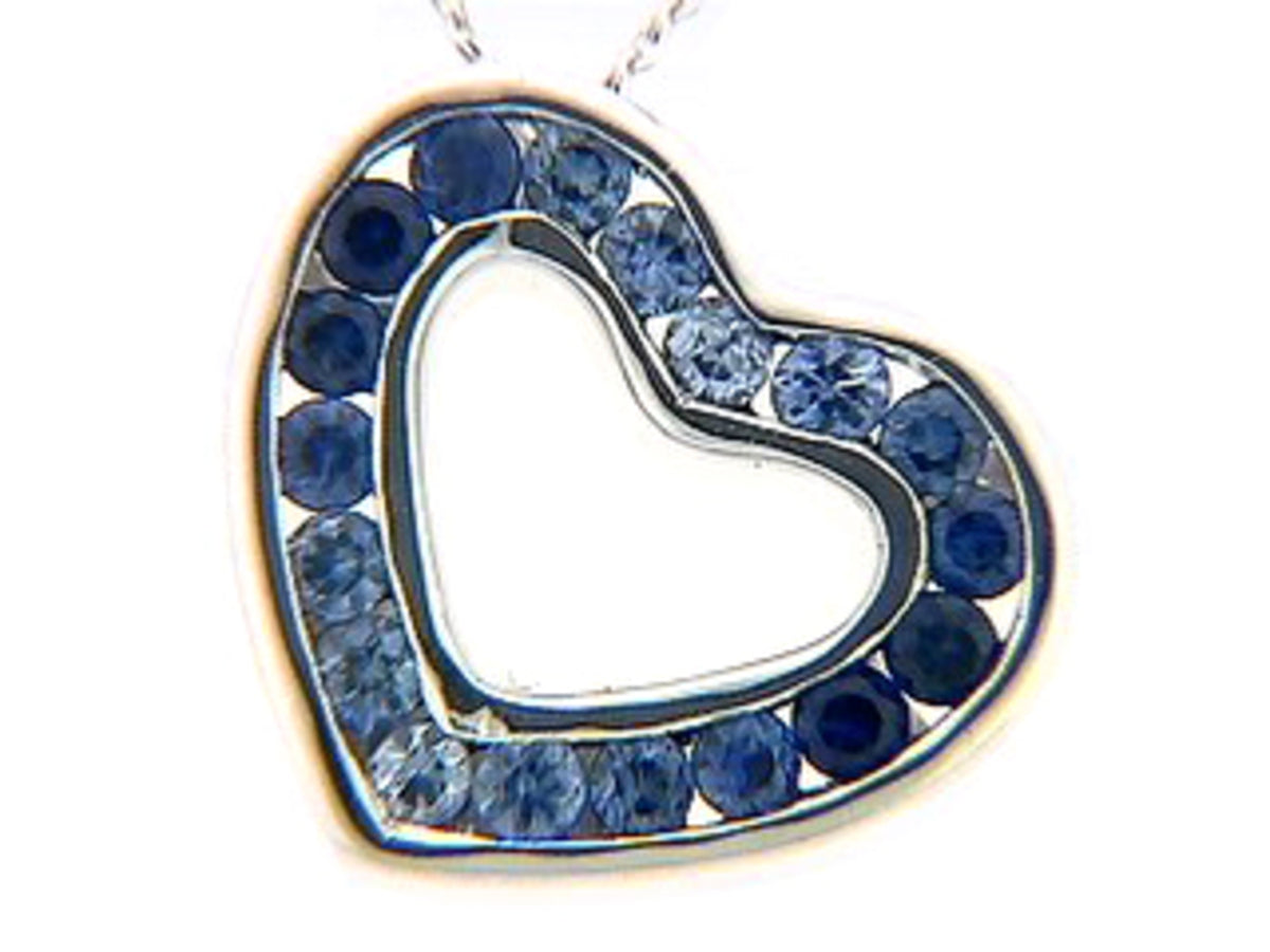 SAPPHIRE PENDANT, 14KW (H)