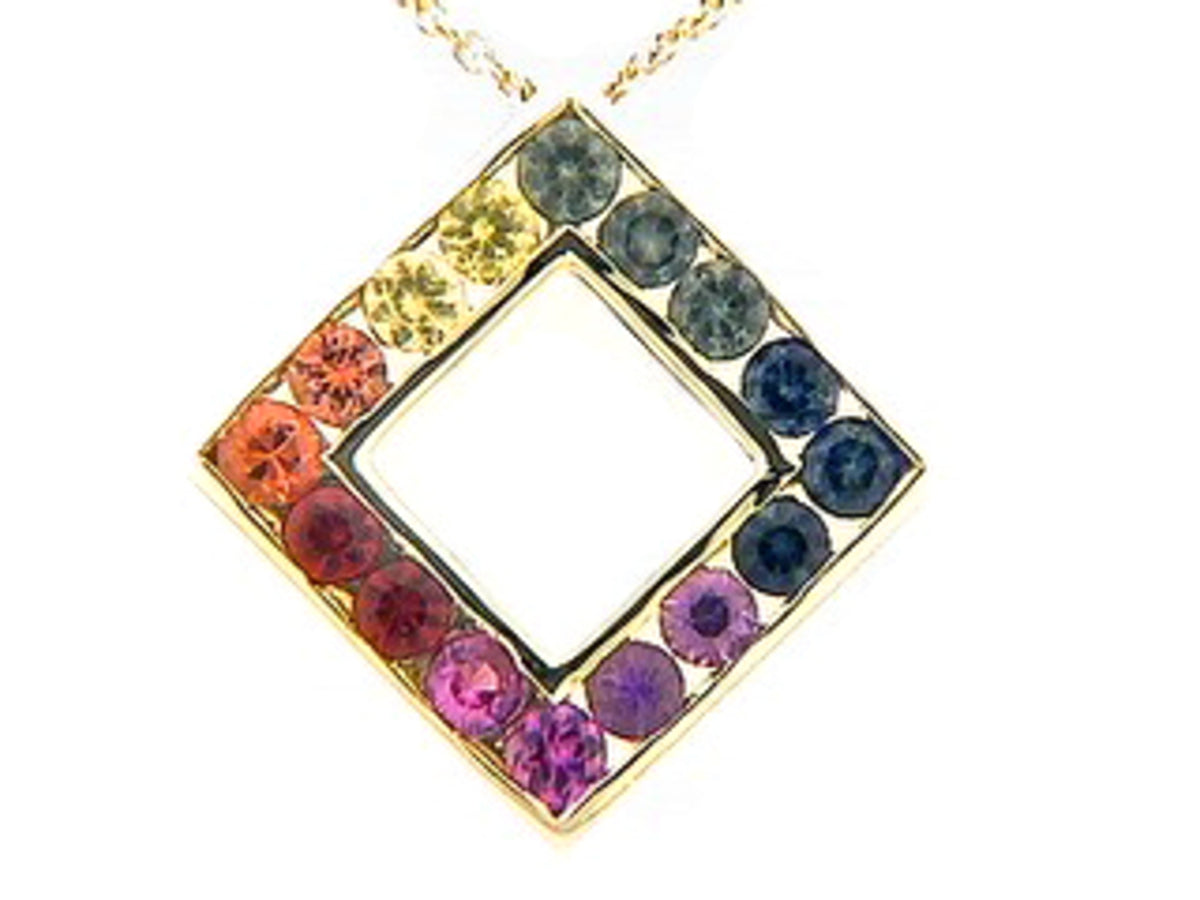 RAINBOW SAPPHIRE PENDANT