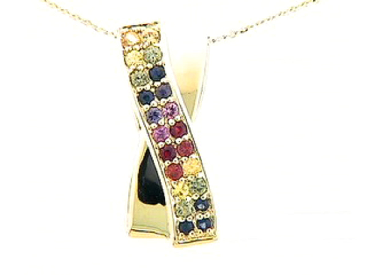 RAINBOW SAPPHIRE PENDANT