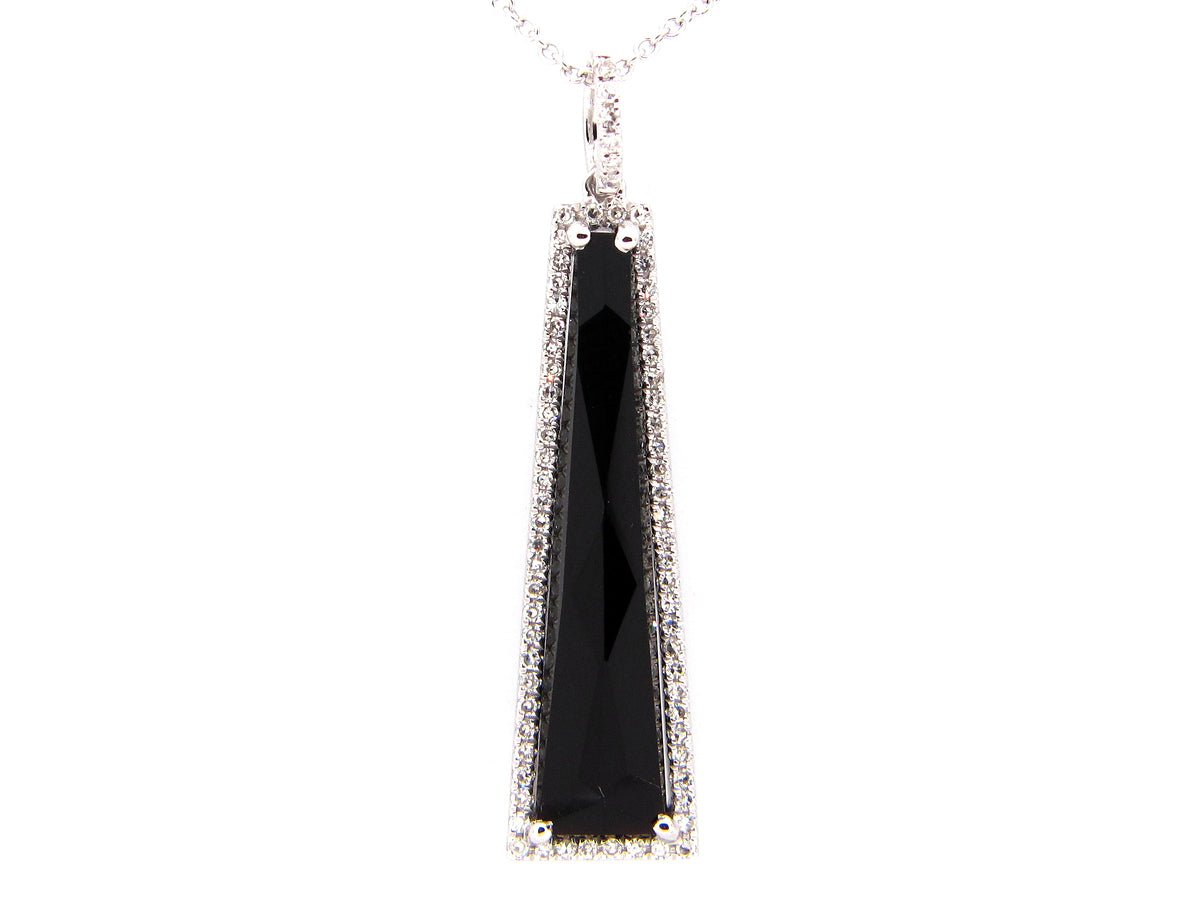 ONYX & DIAMOND PENDANT