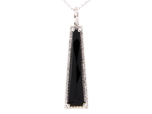 ONYX & DIAMOND PENDANT