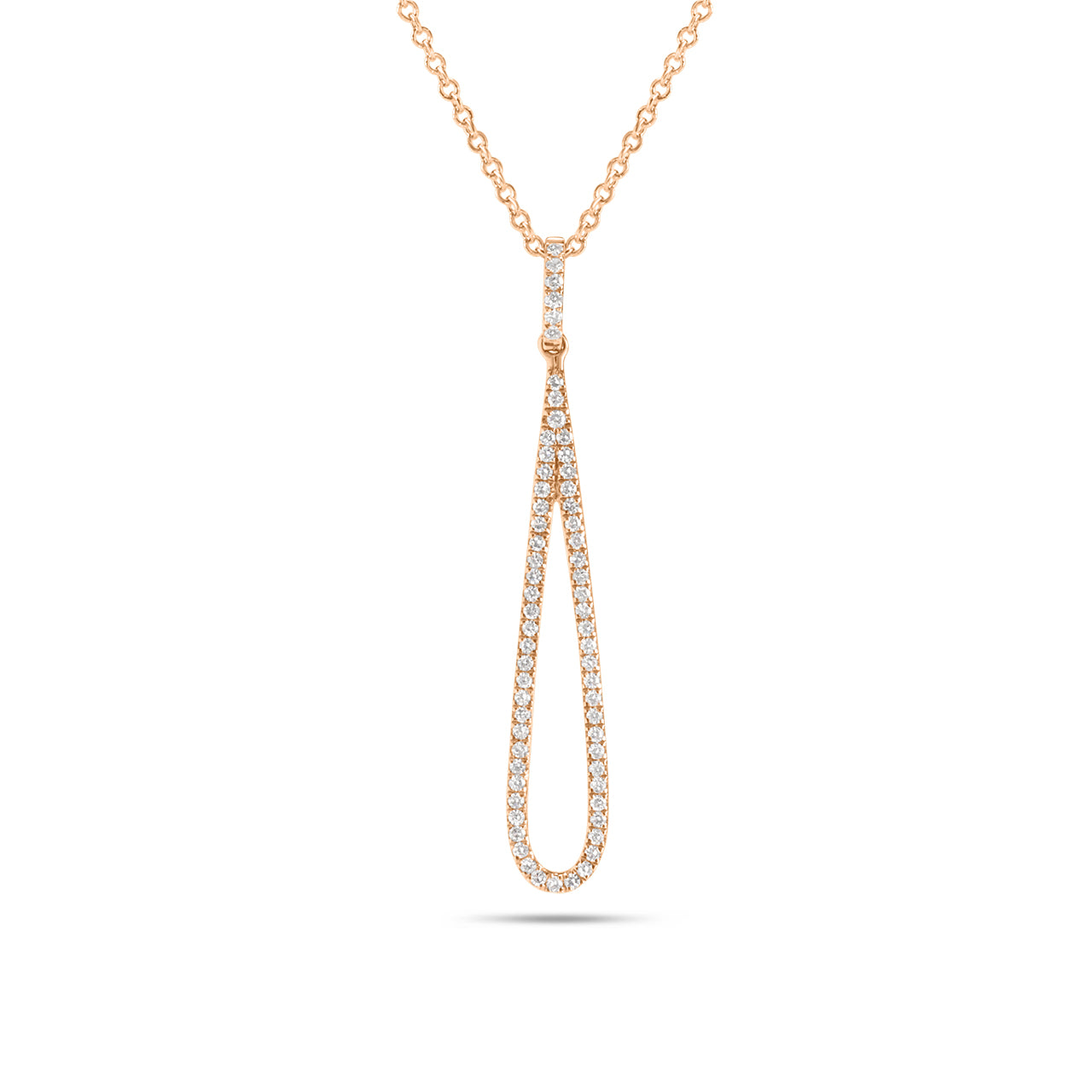 Diamond Teardrop Necklace