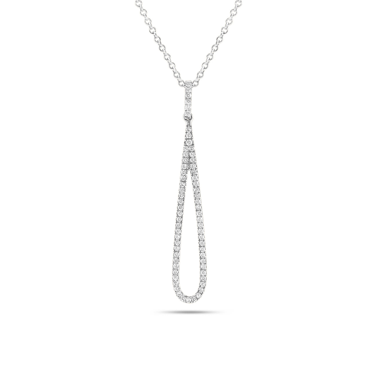 Diamond Teardrop Necklace