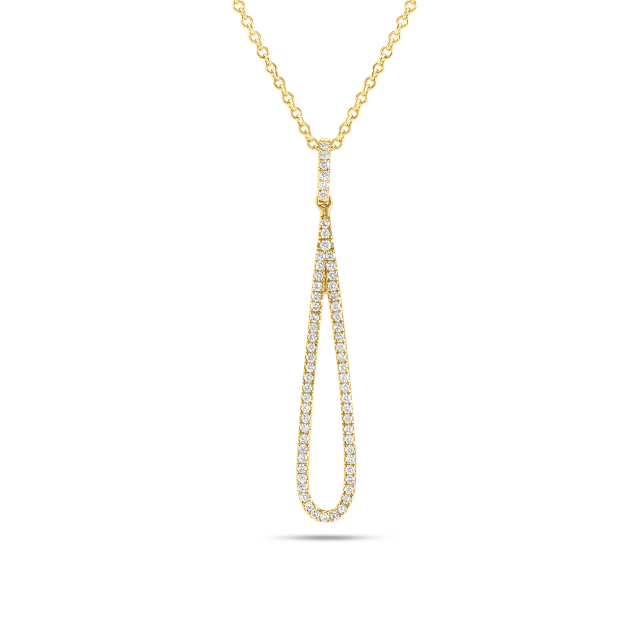 Diamond Teardrop Necklace