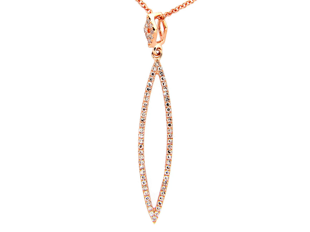 DIAMOND MARQUISE PENDANT