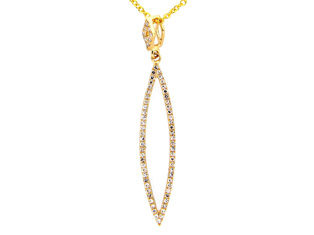 DIAMOND MARQUISE PENDANT