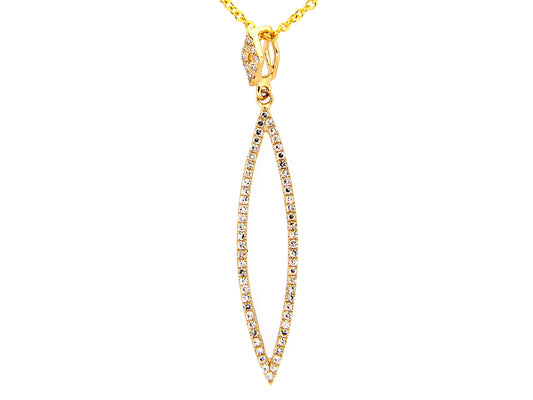 DIAMOND MARQUISE PENDANT