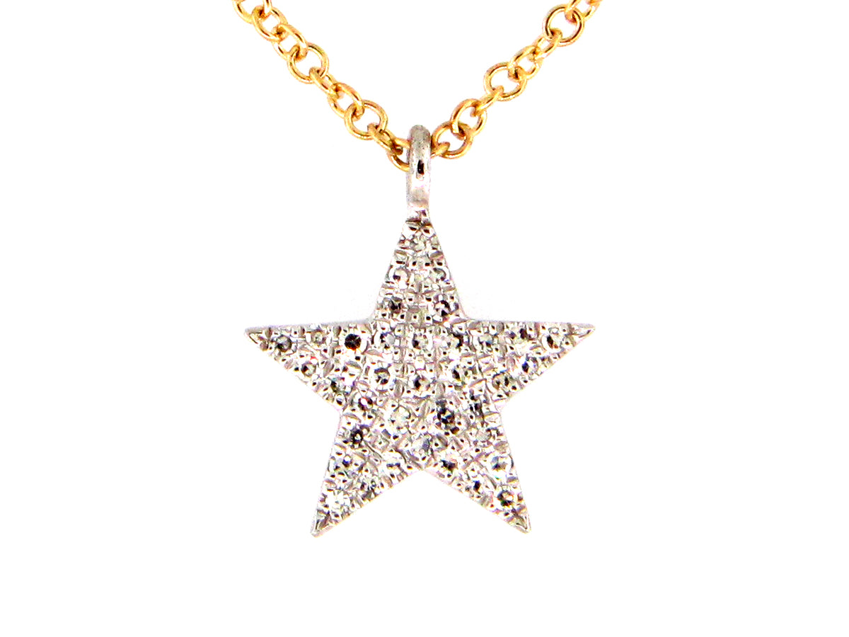 DIAMOND STAR PENDANT NECKLACE