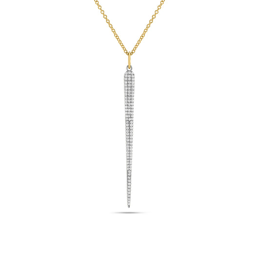Diamond Needle Point Neckalce