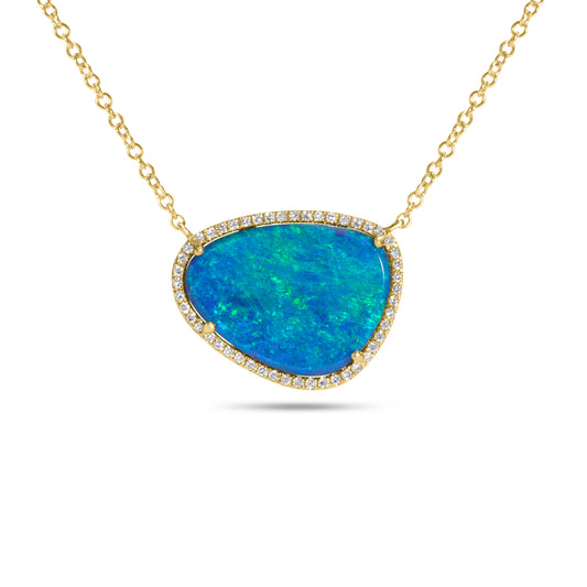 Opal & Diamond Large Signature Necklace