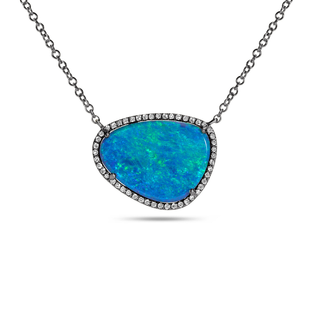 Opal & Diamond Large Signature Necklace