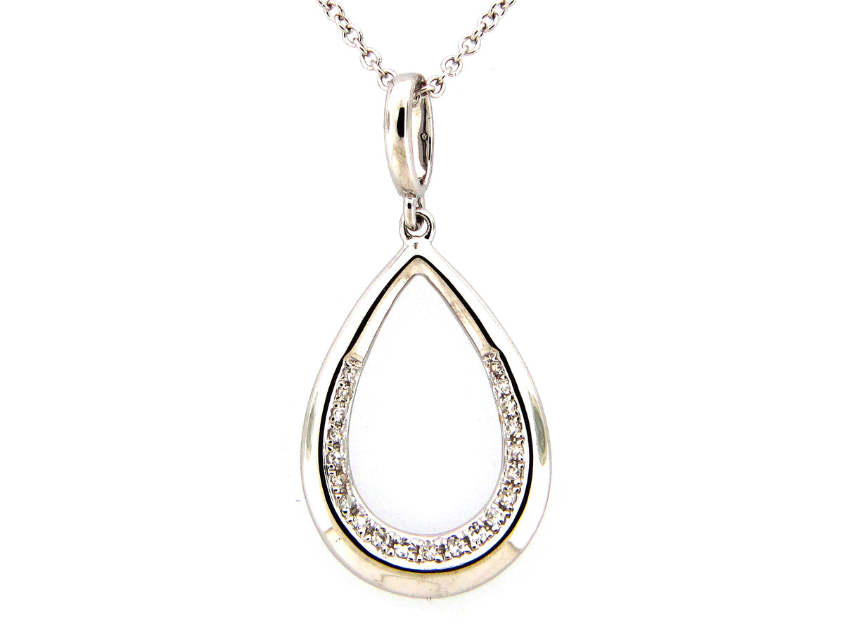 DIAMOND TEAR DROP PENDANT