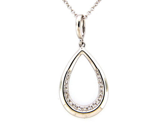 DIAMOND TEAR DROP PENDANT