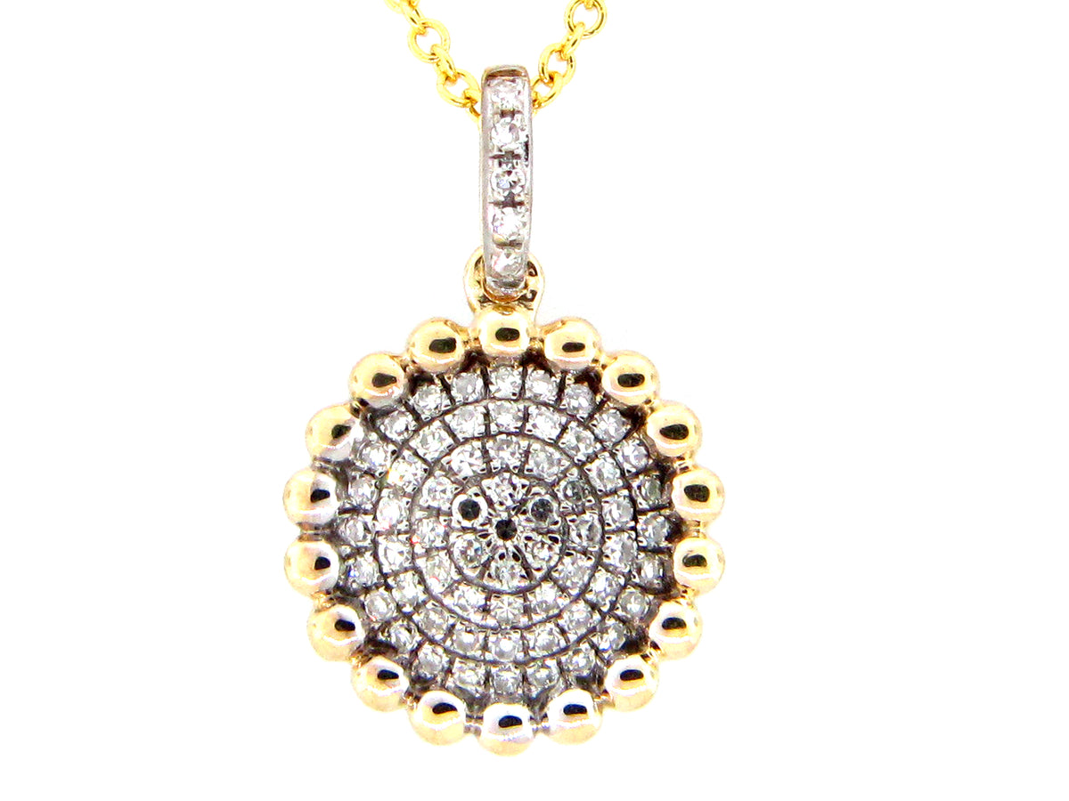 DIAMOND PENDANT, 14KY (N)