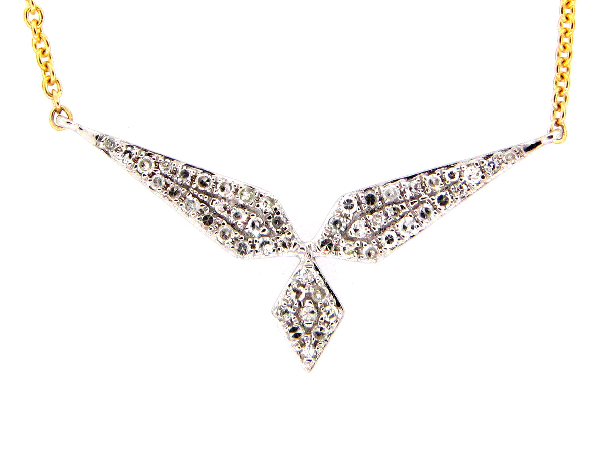 DIAMOND TRISPOKE PENDANT