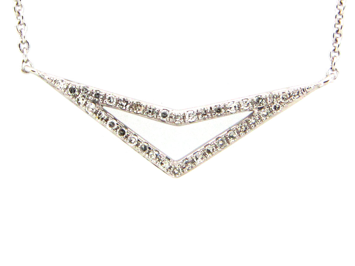 DIAMOND CHEVRON PENDANT
