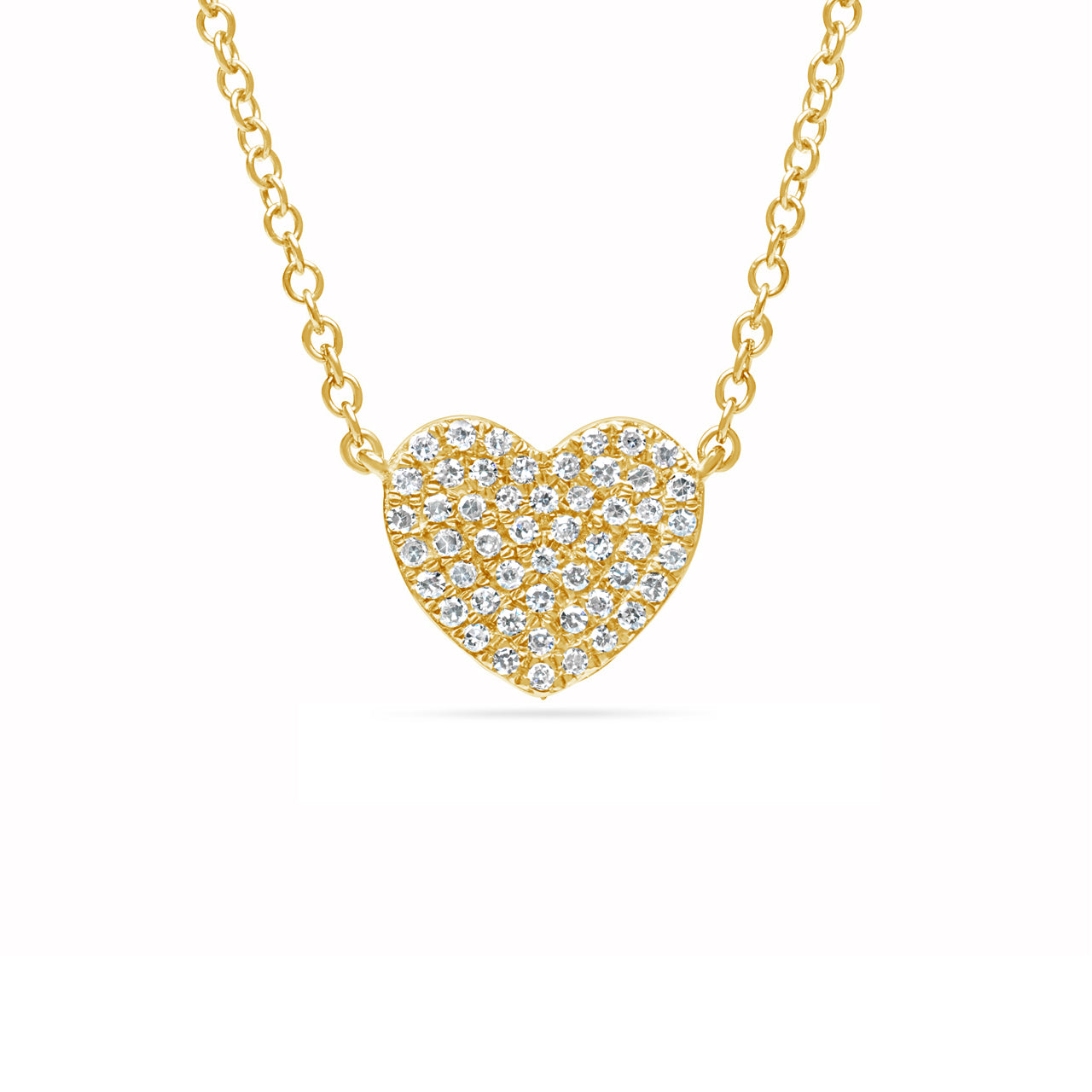 Diamond Pave Heart Necklace