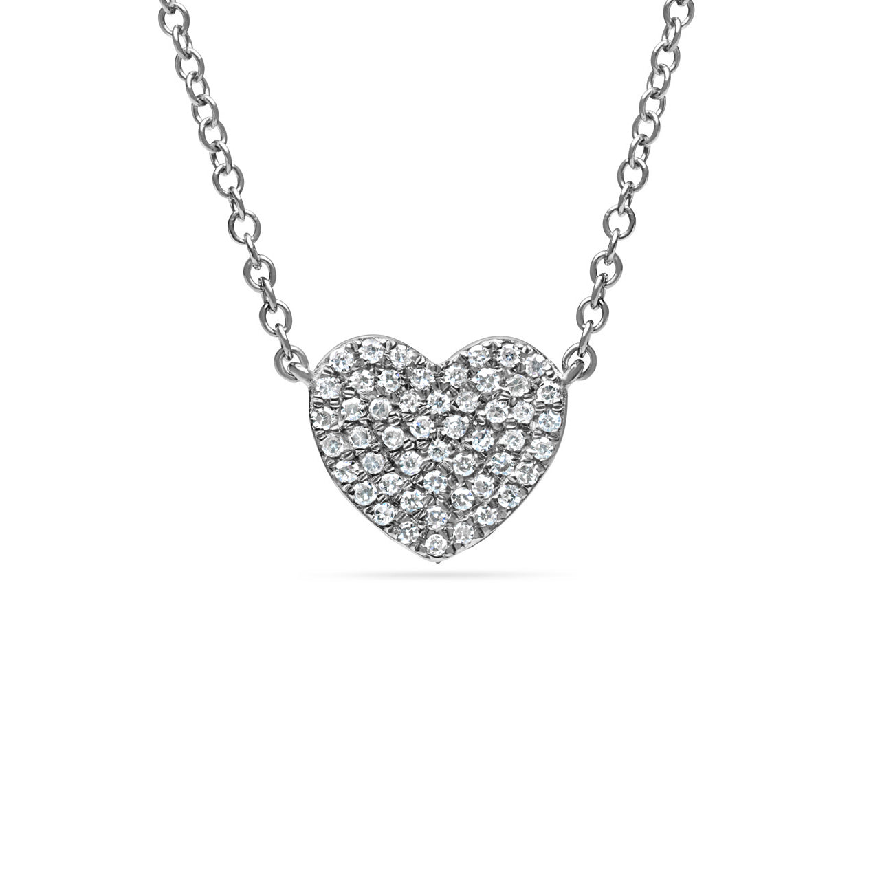 Diamond Pave Heart Necklace